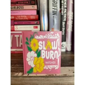 Match Storage Box Book Themed "Slow Burn" Matchbox | Candles | Book Decor